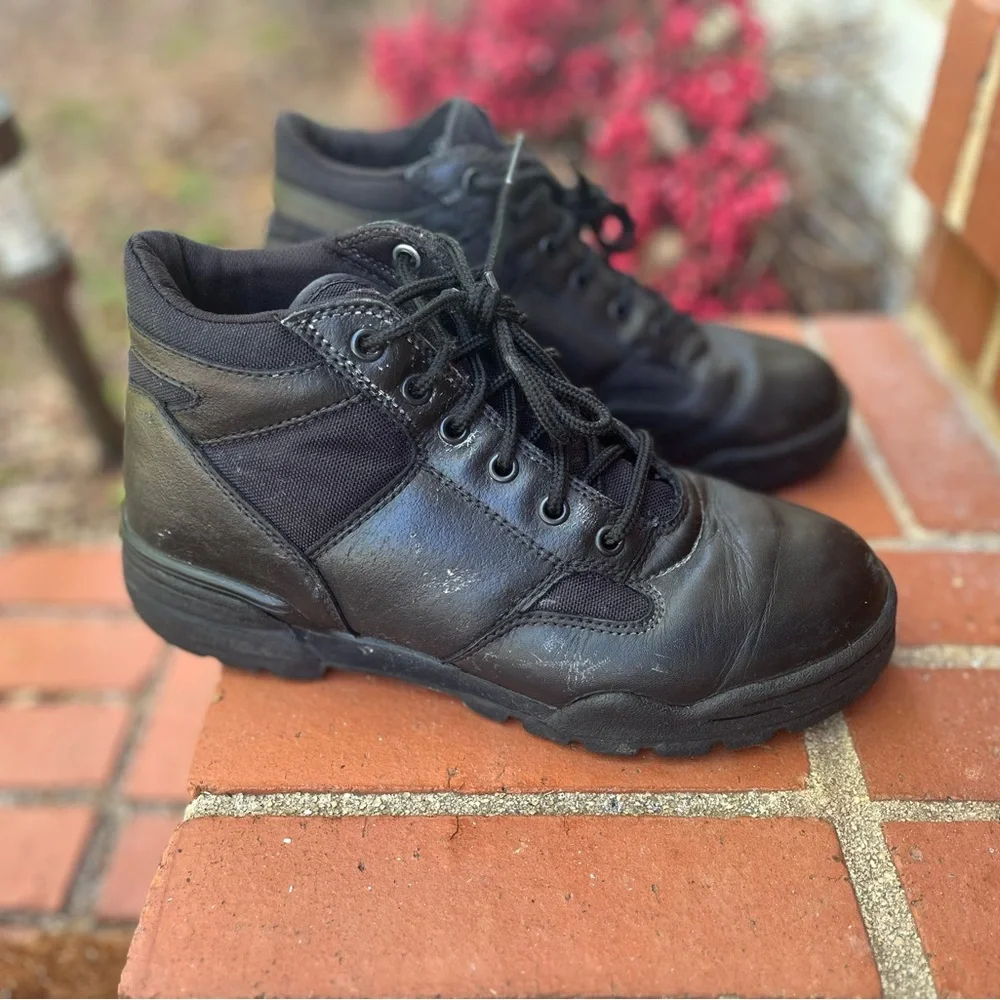 🆕 Magnum Women’s Black Leather Work Outdoor   Boots Size 8.5